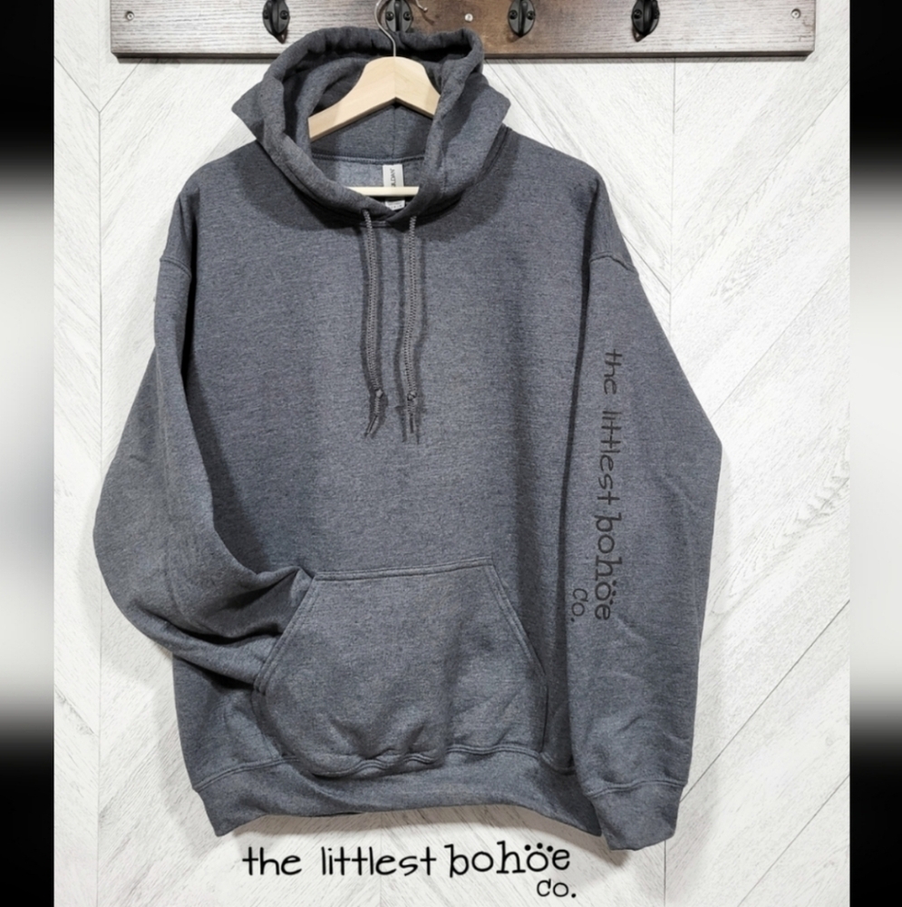 LBC Gray Hoodie, Unisex Size Medium